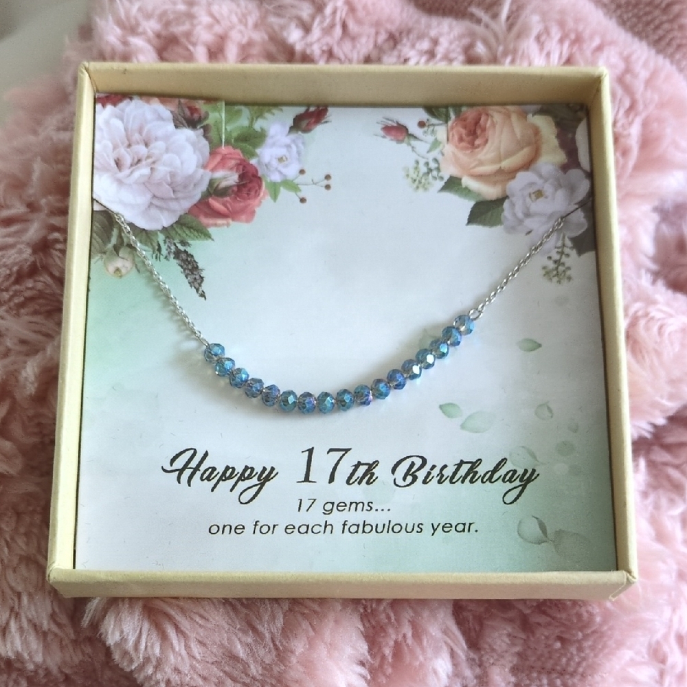 Elegant Blue Beaded Necklace